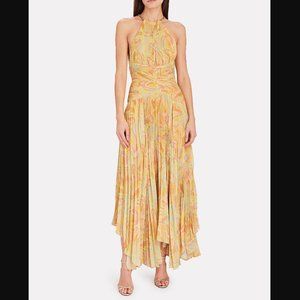 AIIFOS Pleated Multicolor Maxi Grace Dress (US 4)